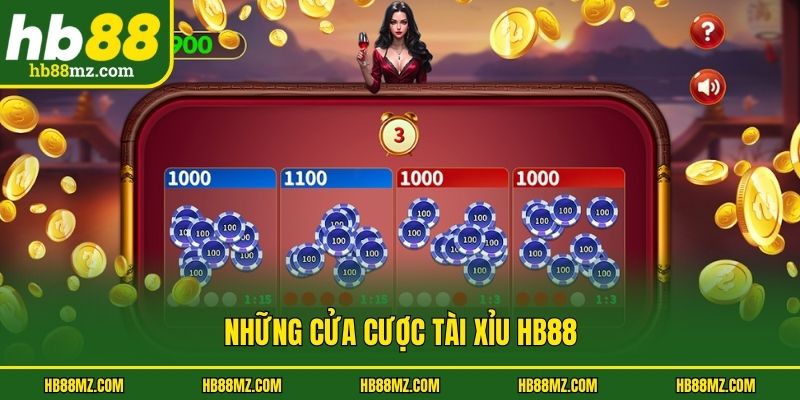 Những cửa cược tài xỉu HB88