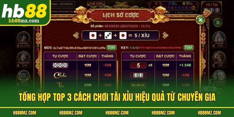 Tổng hợp top 3 cách chơi tài xỉu hiệu quả từ chuyên gia