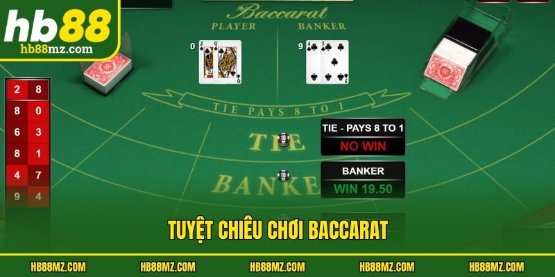 Tuyệt chiêu chơi Baccarat